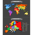 World map template vector image