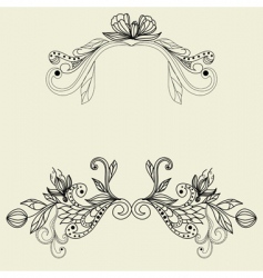 Vintage frame vector image