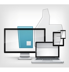 Like Concept vector image