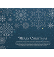 Christmas greeting card vector image