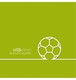 Icon soccer ball vector image