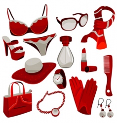 Woman accessories vector image