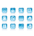 Hotel and motel amenity icons vector image