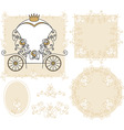 Set wedding decoration vector image