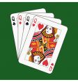 Queens poker vector image