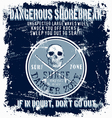 Surf danger zone vector image
