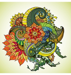 Floral ornament vector image