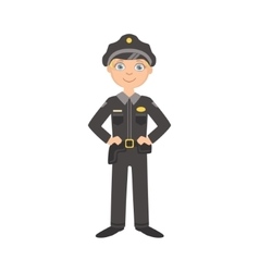 Boy Dressed As Policeman Officer Boy Dressed As Policeman Officer vector image