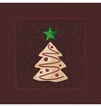 Gingerbread Christmas Tree vector image