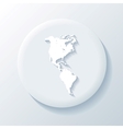 America 3D Paper Icon vector image