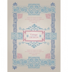 Vintage design vector image