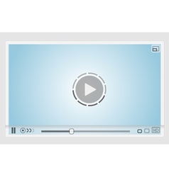 Web video player vector image