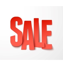 Sale paper vector image