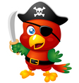 Pirate bird vector image
