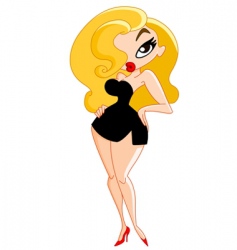 Woman vector image