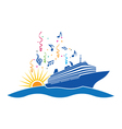 Party Cruise logo vector image