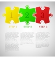 One two three - progress icons vector image