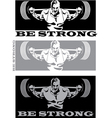 Strong man vector image