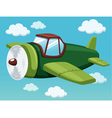 Plane on sky vector image