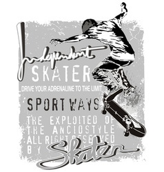Independent skater vector image
