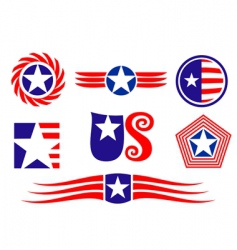 American patriotic symbols vector image