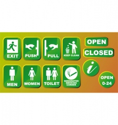 Signs set vector image