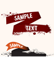 Text frame ribbon vector image