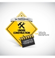 Under construction background vector image