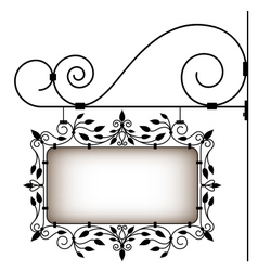 Retro signboard vector image