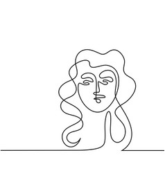 Continuous line vector image