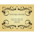 Vintage frame vector image