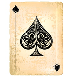 Ace of spades vector image