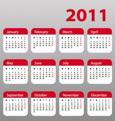 Calendar for 2011 Calendar for 2011 vector image