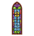 Stained glass window vector image