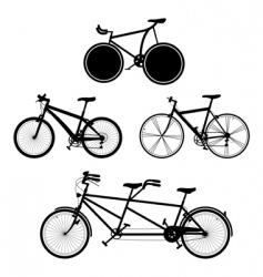 Bicycles vector image