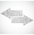 Technology background vector image