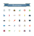 Business Flat Icons vector image