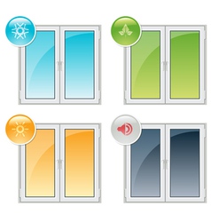 Plastic Windows vector image