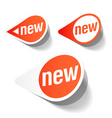 New labels vector image
