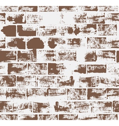 Seamless pattern with brick wall vector image