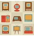 Retro vintage Tv set vector image