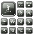 Sport buttons vector image