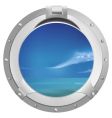 Ship window vector image
