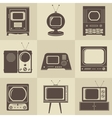 Retro vintage Tv set vector image