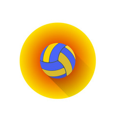 Flat color volleyball ball Flat color volleyball ball vector image