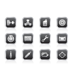 Car Parts and Services icons vector image