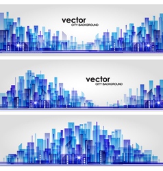 Abstract cityscape background banners vector image