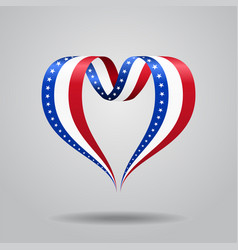 Download Heart shaped american flag Royalty Free Vector Image