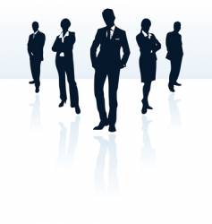 Businessman and woman vector image