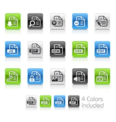 Document Icons 1 Clean Series vector image